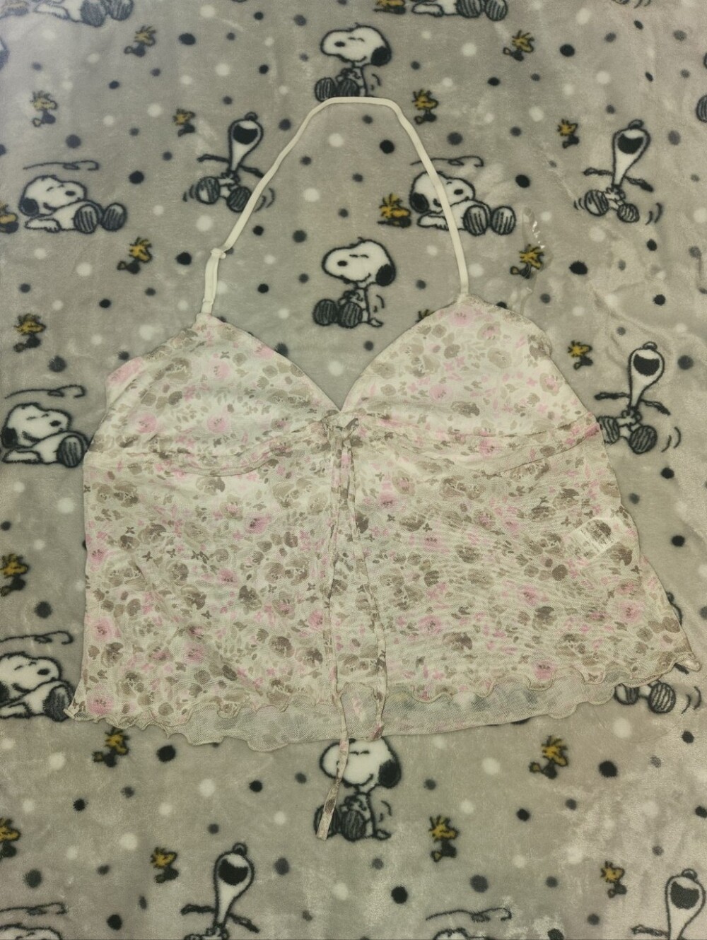 A.C.W. Mesh Halter Top